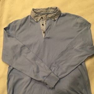 Lands’ End Men’s Traditional Fit Long Sleeve Polo Shirt 100% Supima Cotton